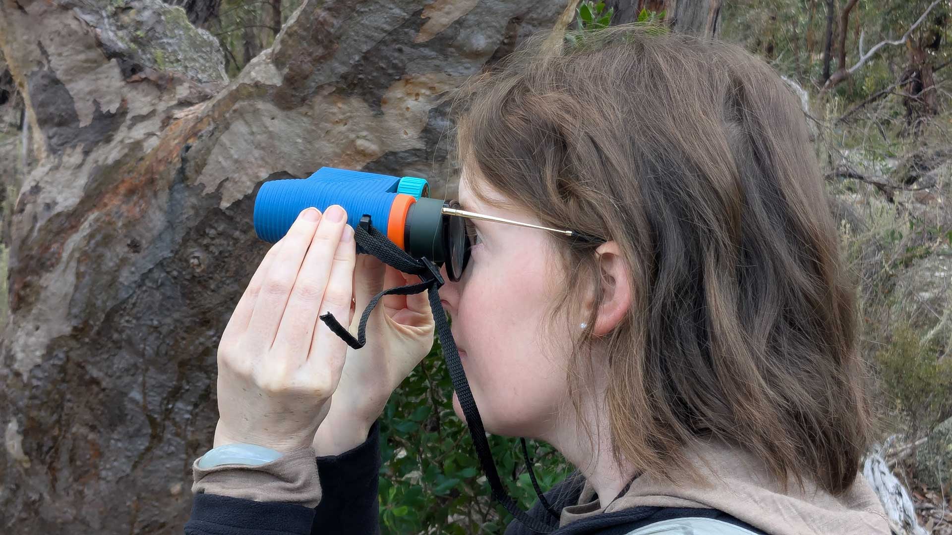 Nocs Provisions Binocular Comparison: Standard Issue vs Field Issue, Jess Barlow, binoculars, standard issue, @rtyuiopau, Using NOCS with glasses Shot by @rtyuiopau
