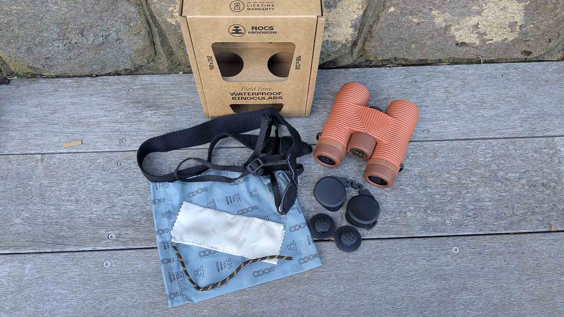 Nocs Provisions Binocular Comparison: Standard Issue vs Field Issue, Jess Barlow, binoculars, comparison, field issue, packaging