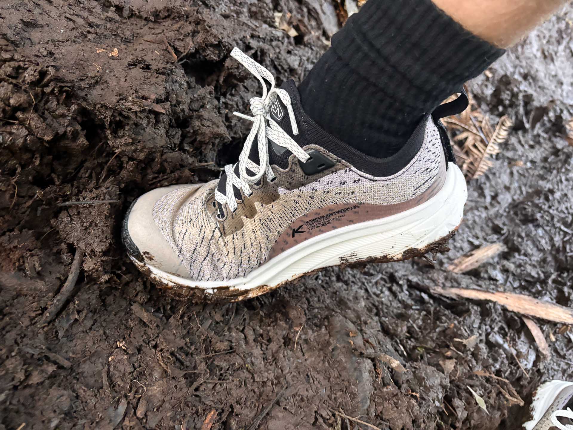 Keen Seek Trail Running Shoe – Reviewed and Tested, review by Pippa Salmon, mud
