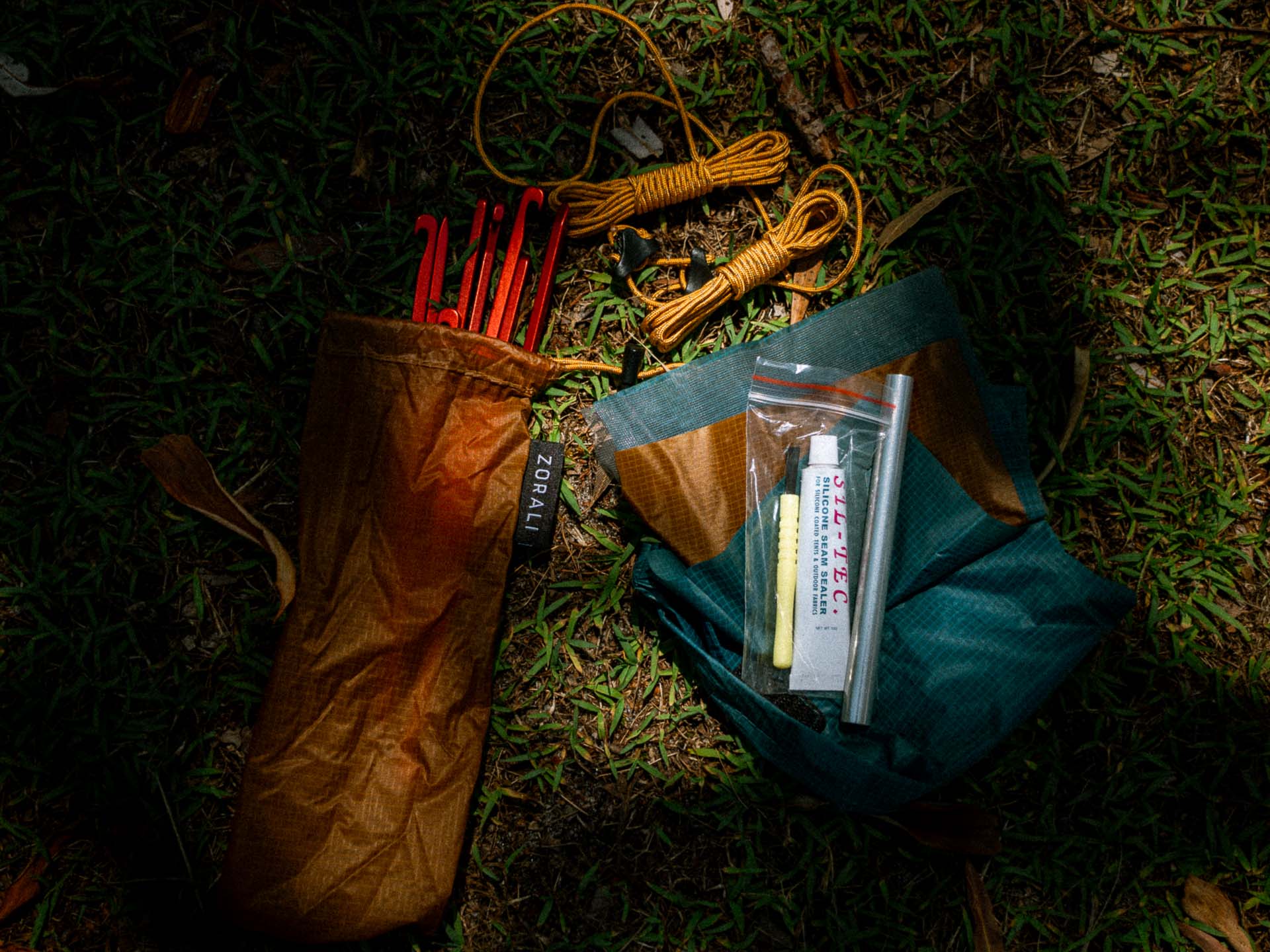 Zorali Summit-Seeker 2P UL Backpacking Tent – Reviewed & Tested, Evan Andrews, gear review, tent photos, pegs