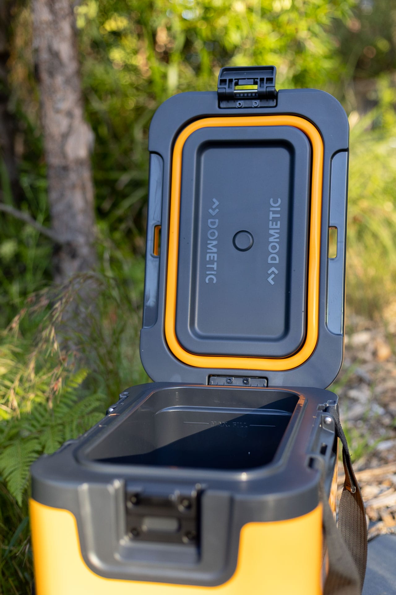 The Humble Cooler Has Had a Glow Up! My First Look at the Dometic Recon, photo by Tim Ashelford, recon hardside 16L, 4wd, lid, open