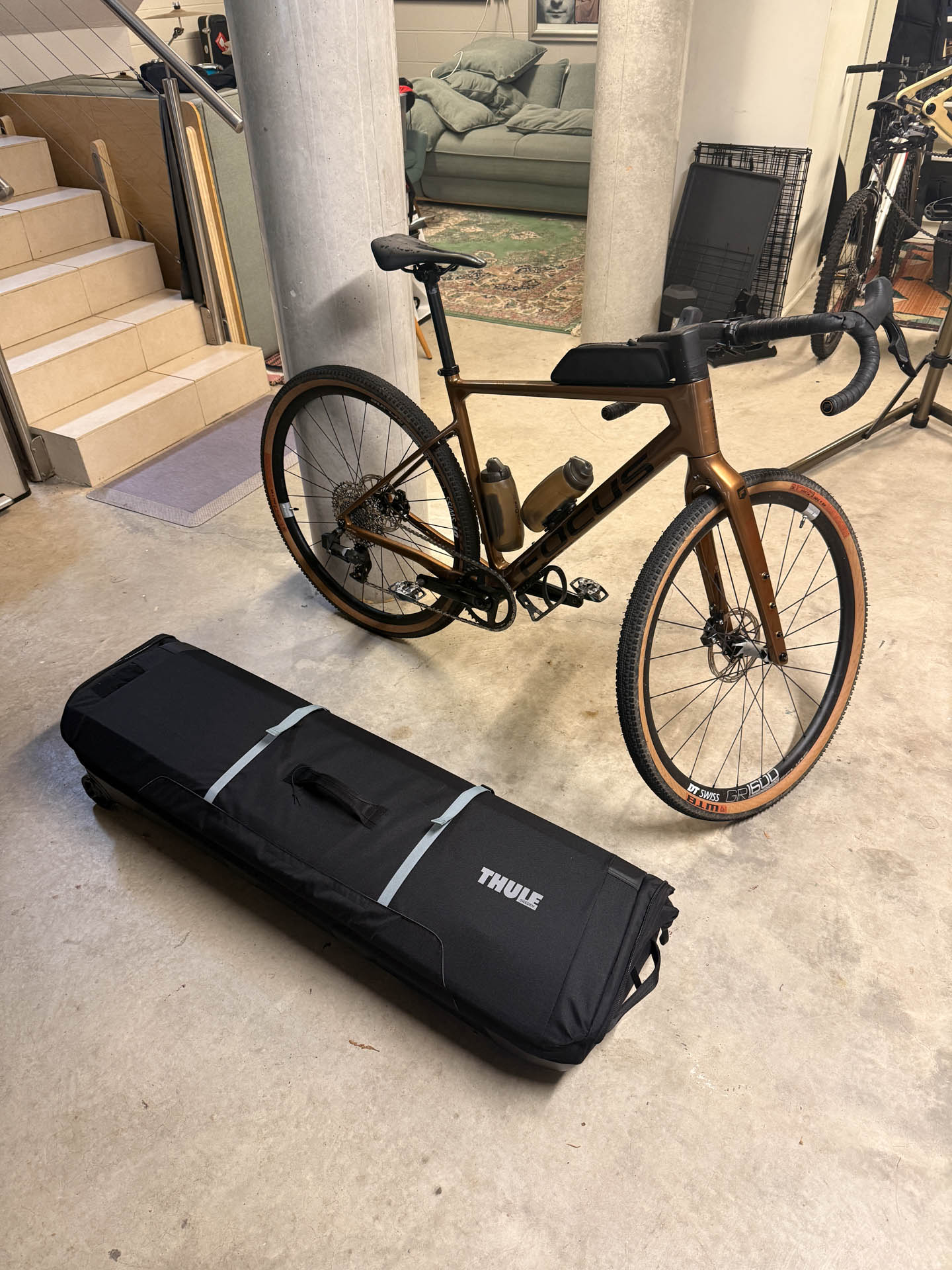 Packing Your Bicycle for a Flight – Everything You Need To Know, by Tim Ashelford, Thule RoundTrip Bike Bag, packed