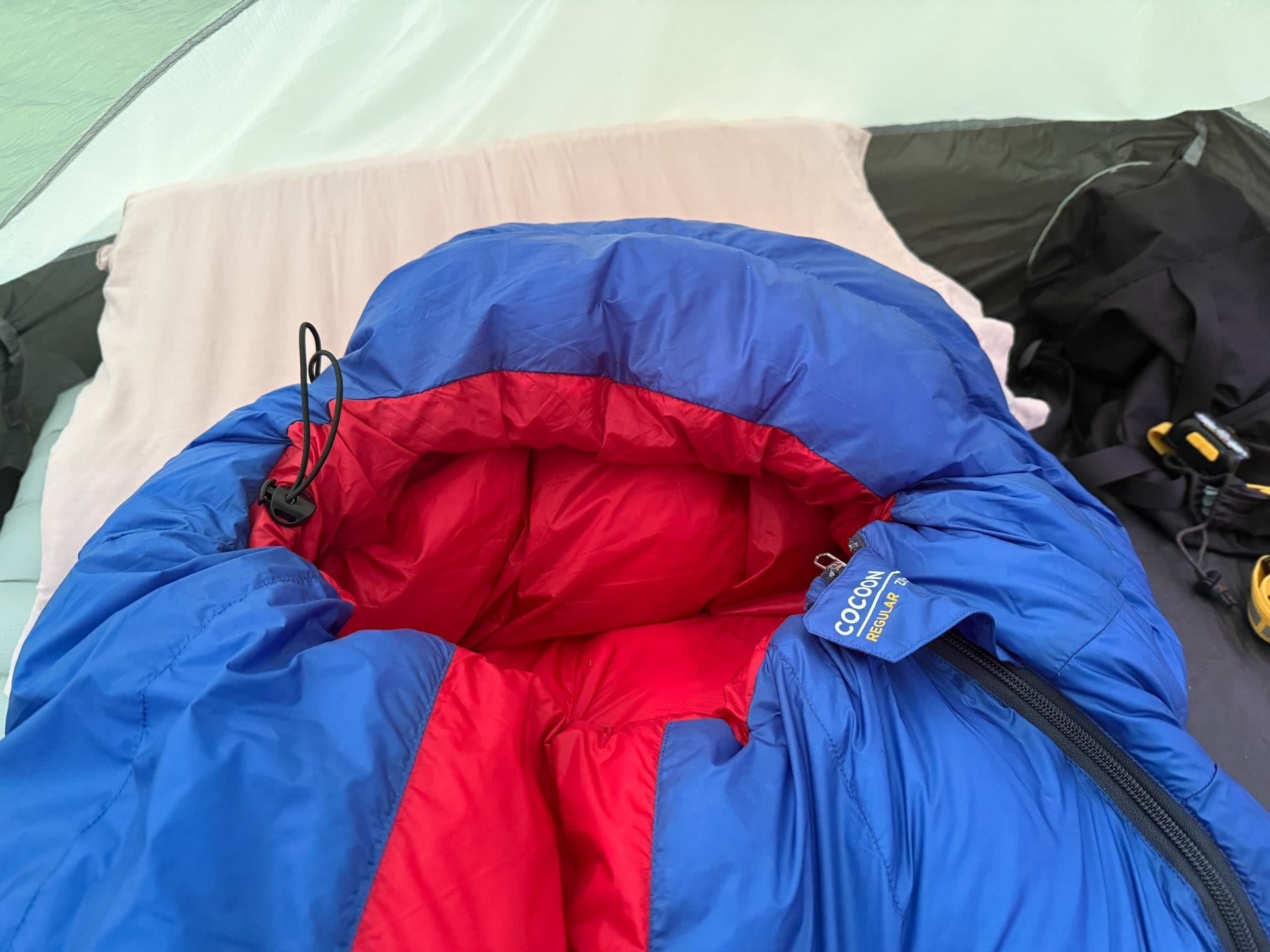One Planet Cocoon -11 Down Sleeping Bag – Reviewed & Tested, tim ashelford, winter, camping, hood