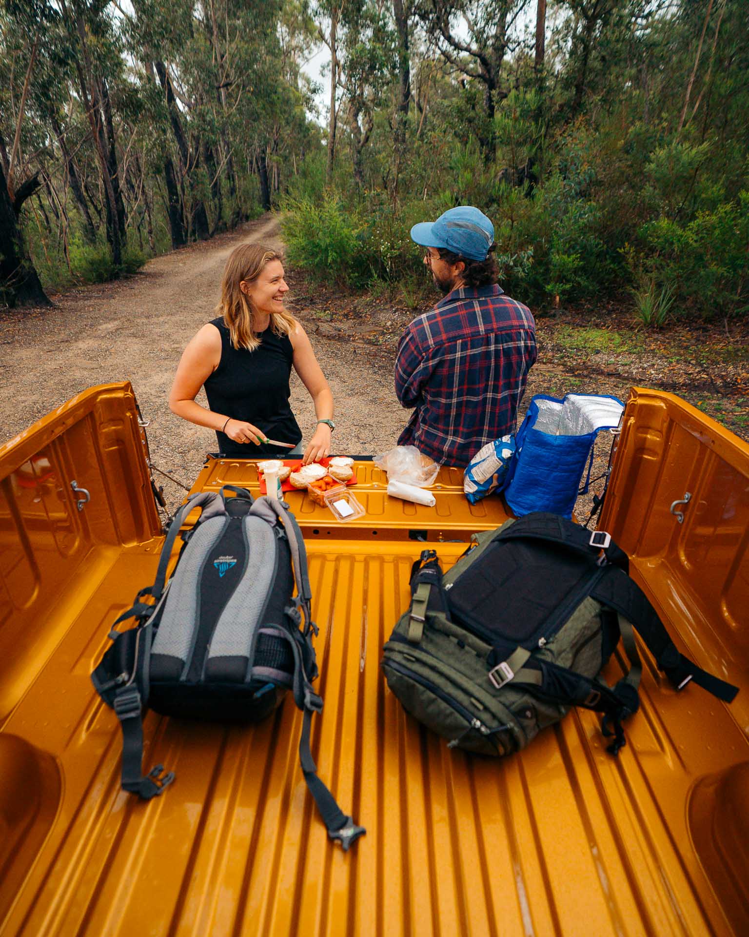 Why I’d Choose My Lifestyle Over a Paycheck – Every Time, photo by Paul Lojszczyk, Eva Davis-Boermans, toyota hilux, south coast, nsw, tray
