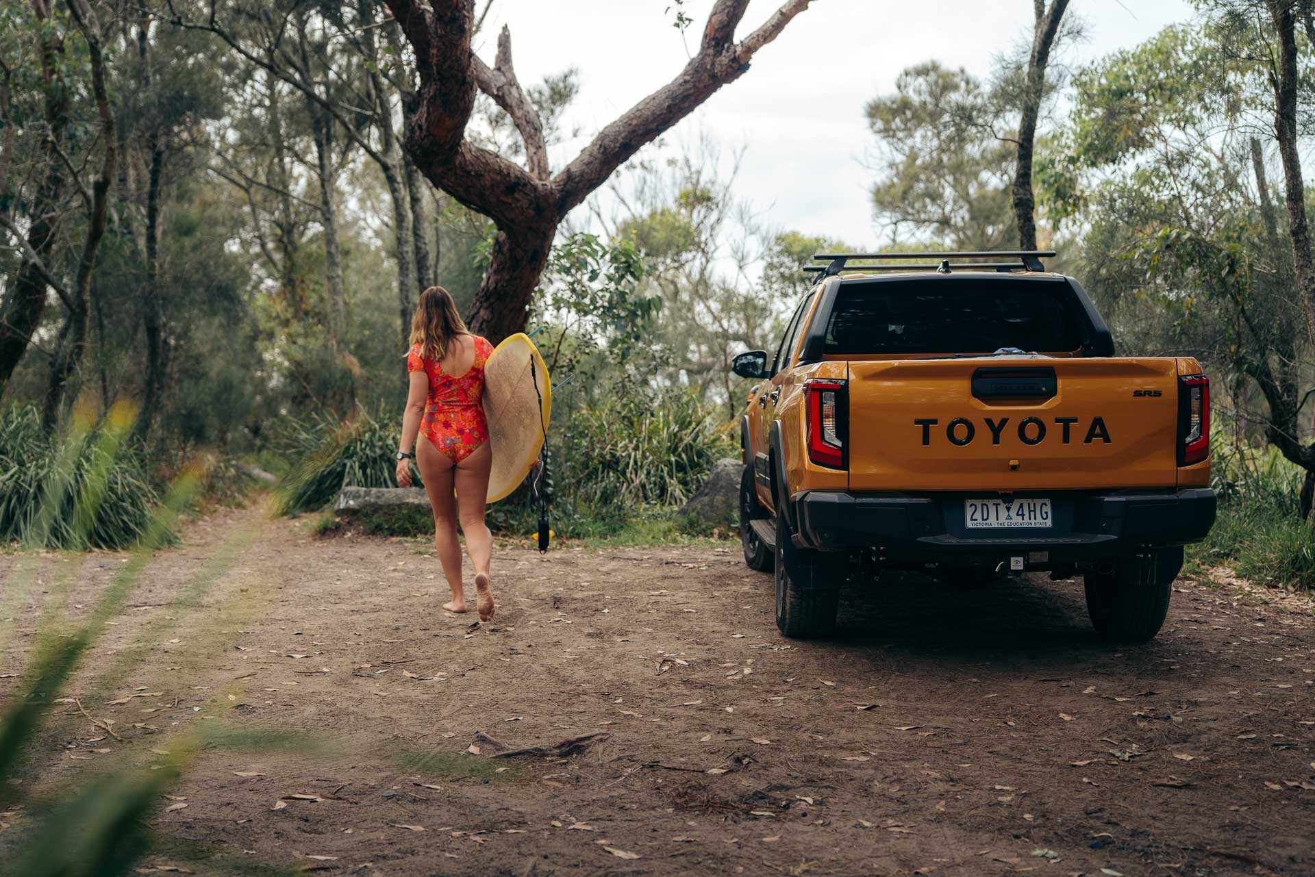 Why I’d Choose My Lifestyle Over a Paycheck – Every Time, photo by Paul Lojszczyk, Eva Davis-Boermans, toyota hilux, south coast, nsw, surfer, surfboard