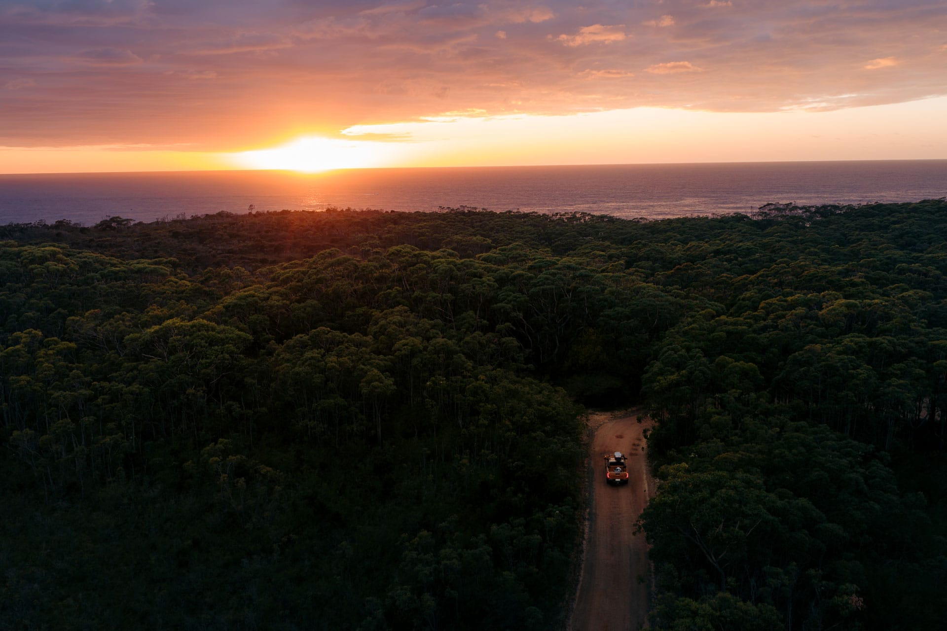 Why I’d Choose My Lifestyle Over a Paycheck – Every Time, photo by Paul Lojszczyk, Eva Davis-Boermans, toyota hilux, south coast, nsw, sunrise