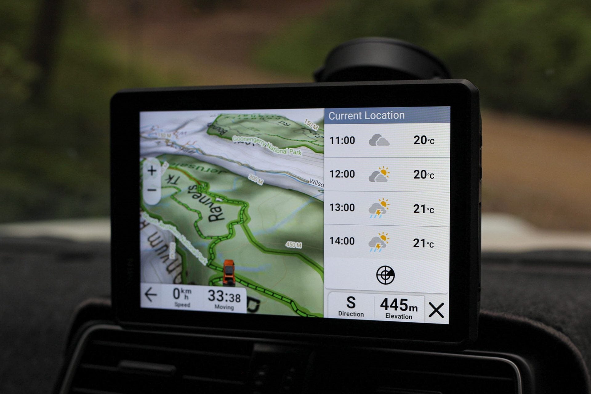 Garmin Tread 2 Overland Sat Nav, by Casey, in-car, map display, weather forecast, elevation, off-road navigation, dashboard, GPS, HEMA Maps, 4WDing, touring