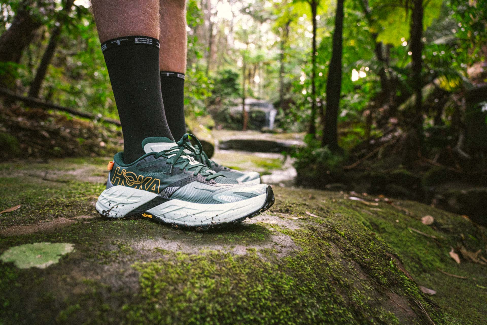 Hoka’s Speedgoat 7 is Made for the Roughest of Trails, photos by Evan Andrews, running by Tim Ashelford, lane cove trails, nsw, side profile
