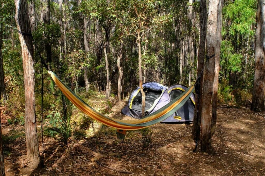 Lane Poole Reserve, by Lisa, forest camping, hammock, tent, solo travel, Western Australia