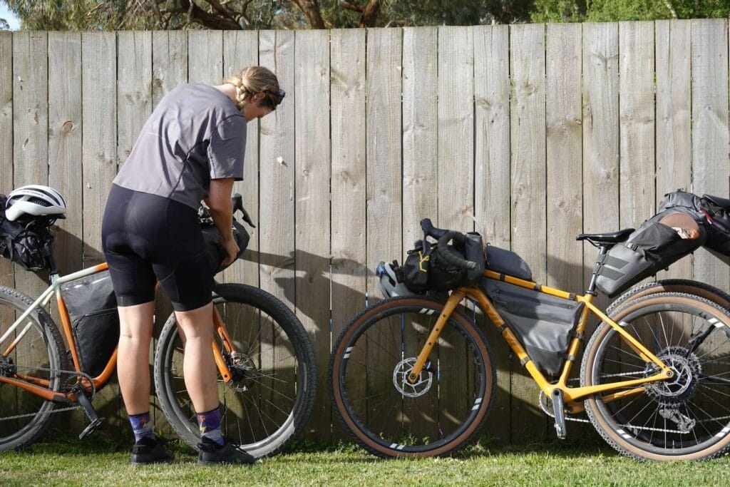 Weldborough Hotel, Rohan Hunt, bikepacking, gravel bikes, gear adjustment, Tasmania, Tassie Traverse, cycling adventure, outdoor