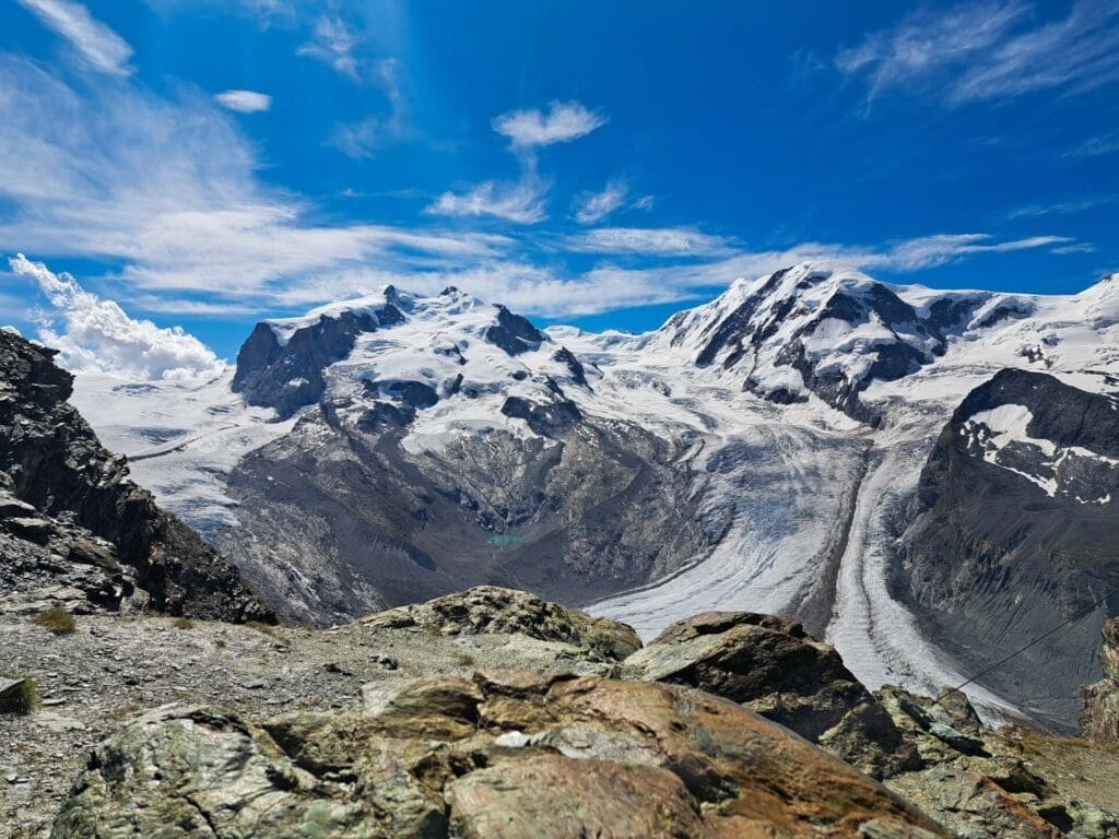 Gorner Glacier, Zermatt Region, by Beckerhoff, Switzerland, snow-capped mountains, glaciers, alpine views, hiking, trekking